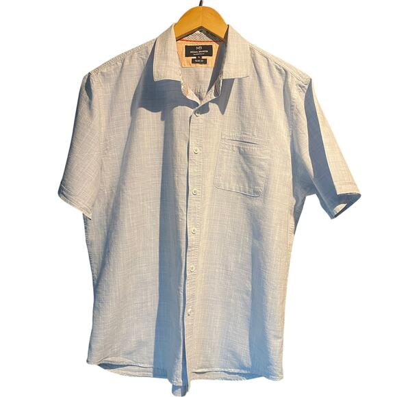Michael Brandon XL Slim Fit Button Down Light Blue Business Casual Date Night - Picture 1 of 4